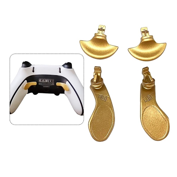 4 stk Metall Bakknapp For Ps5- Edge Elite- Håndtak Spillkontroller
