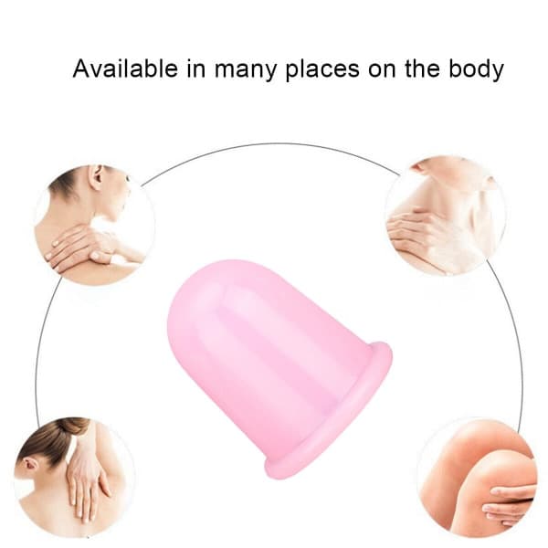 3X Cupping Massage Vakuumterapi Krop og Ansigtskop Anti Cellulite Silikone XL XL