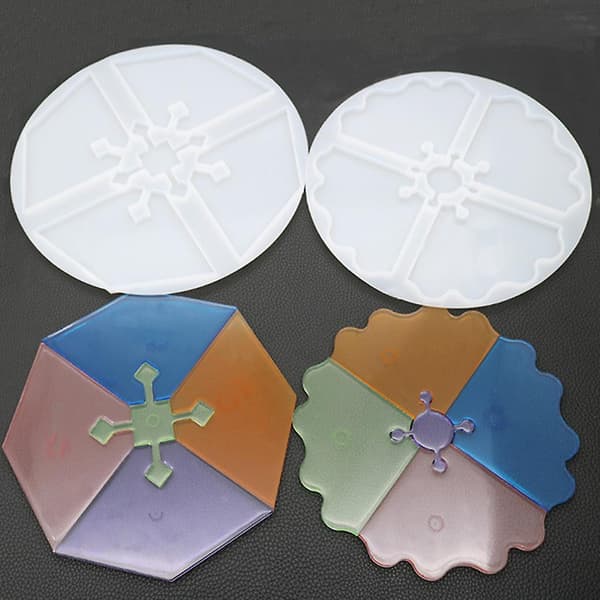 3 stk./sæt DIY Irregulær Brik Crystal Epoxy Form Høj Spejl