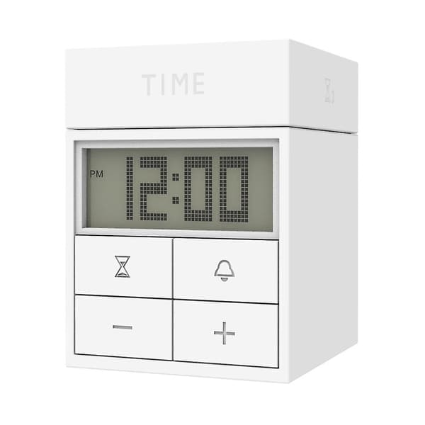 Professionell Elektronisk Kub Väckarklocka LCD Digital Display Tim