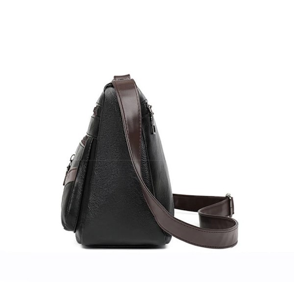 Enkel PU-skinn crossbody-veske for kvinner, stor kapasitet, håndveske, skulderveske, reiseveske winered