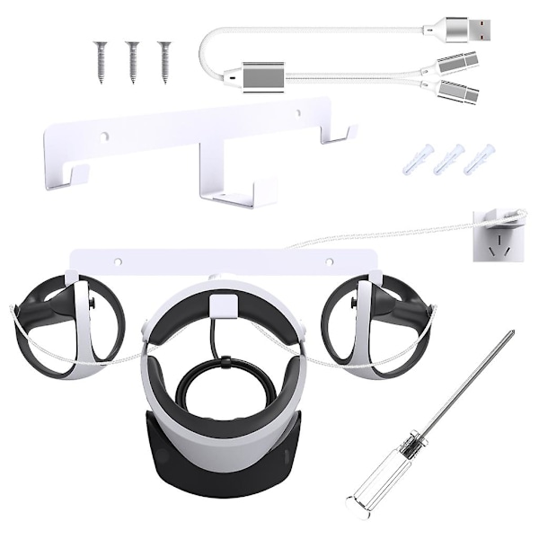 Universell VR-veggmontering for PS VR2 Headset Holder Lading C