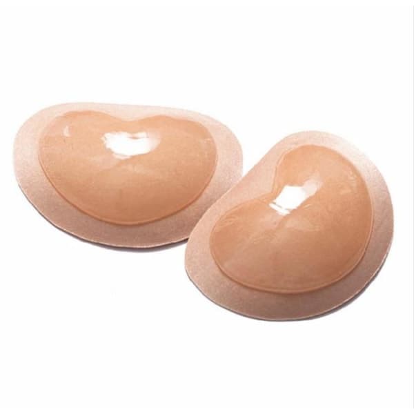 2-pak silikoneindlæg til BH/Bikini. beige