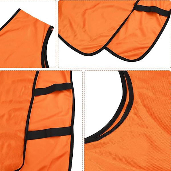 Pieces Sportsbibs til voksne, træningsveste, sportstræning, fodbold, basketball, rugby sportsveste, størrelse XL Green