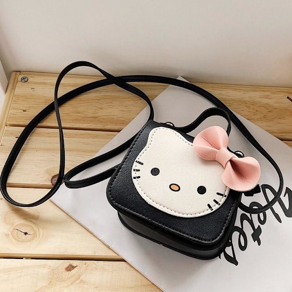 Söt Katt Barn Mini Axelväska Liten Väska Tecknad Myntbörs Rosa One size Pink One size