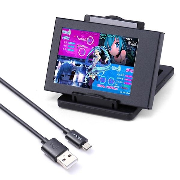 3,5 tums IPS Dator Sekundär Skärm Hdd Display Cpu Gpu Ram Se
