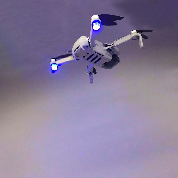 Mini Drone Strobe -valo Punainen Sininen Väri Kevyt +paristo