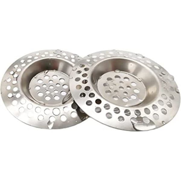 (2 stk.) 70 mm vaskesil i rustfritt stål, vaskesil