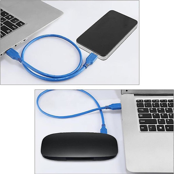Dubbel Hane Änd USB-sladd USB Till USB-kabel För Hårddiskkabinett