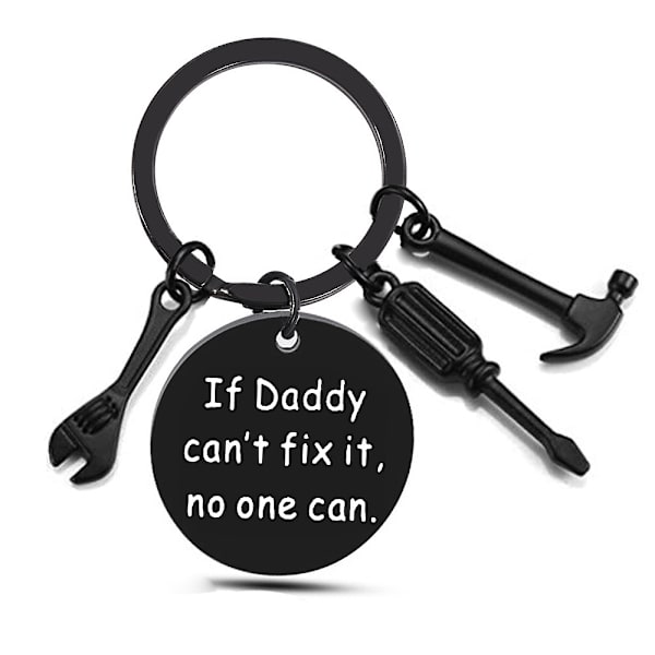 INF Avaimenperä isälle Hopea Daddy   Black