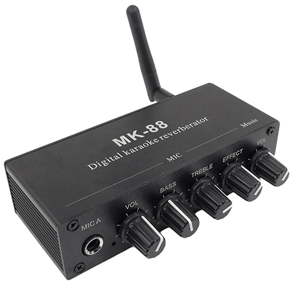 -88 6,5 mm Mikrofon Reverb Effekt Bluetooth Koaksial Dekoder Ste