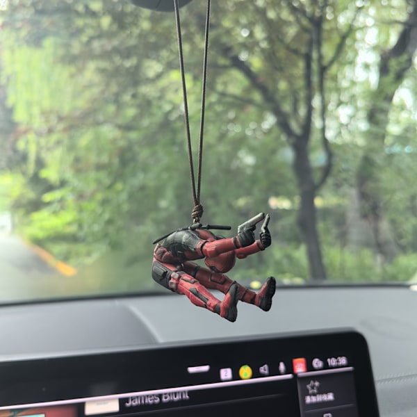 Bilhängande Ornament, Söt Deadpool Bilhängande Ornament, Svingande Deadpool Hängande Ornament, Bildekor Charm Hänge F