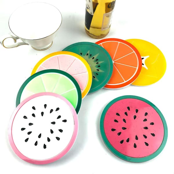 Coaster Resin Støbeforme Silikone Coaster Opbevaringsboks Støbeform Til Diy Ma