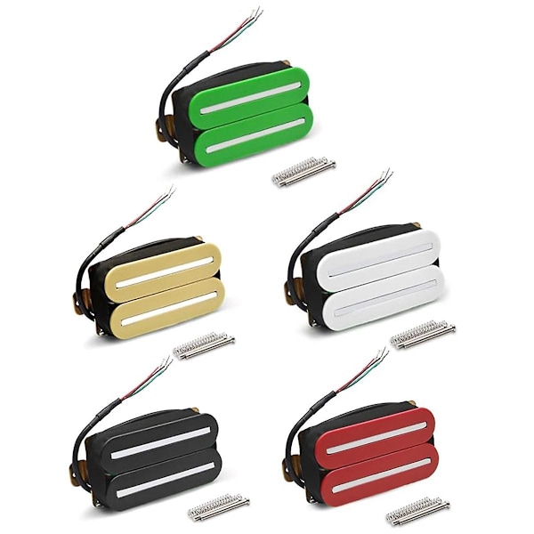 Hög Output Hals Dubbel Hot Rail Humbucker Pickups Vit