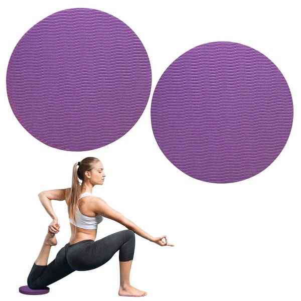 Yoga Knäskyddskudde, halkfri yogamatta för kvinnor, Eco Workout Knäskydd Knäskydd för yoga, tjock yogadyna purple