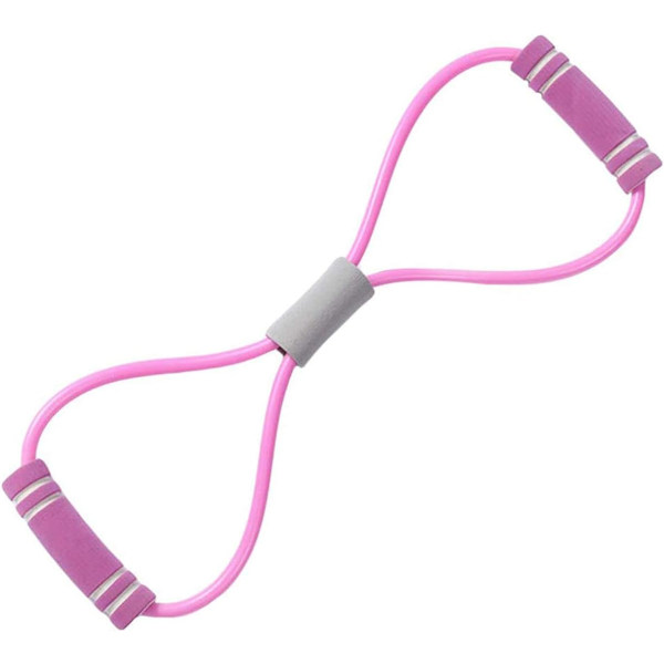 Vastusnauha Jooga Rally Strap Vartalon Muotoilu Vetoköysi Silikoni Veto Elastinen Jooga 8 Sanan Muotoinen Venytys Rintakehän Kuntotyökalut