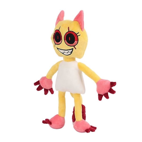 Dandy's World Skräckspel Mjukdjur, Tecknat Mjukdjur, Pebble Scrap Poppy Goob Docka, Perfekt Present till Fans Vänner, Gul Yellow