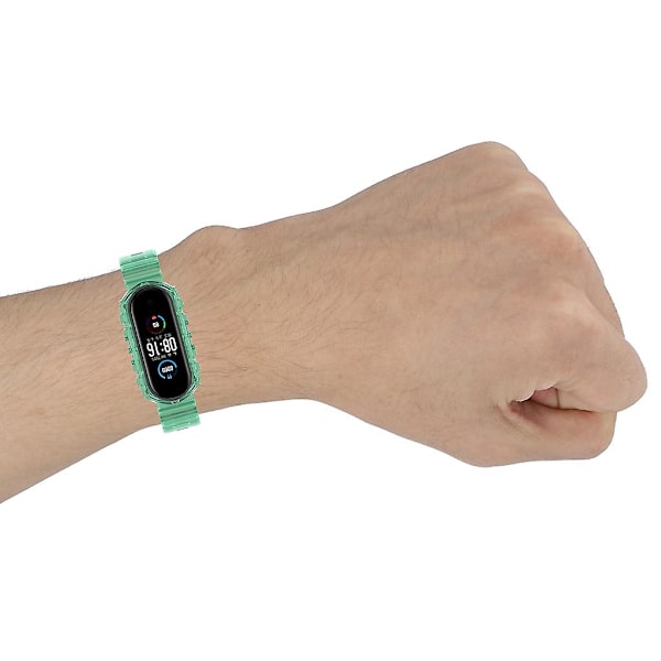 Armband för Mi Band 8 Snabbkoppling Smartwatch Mjukt Armband
