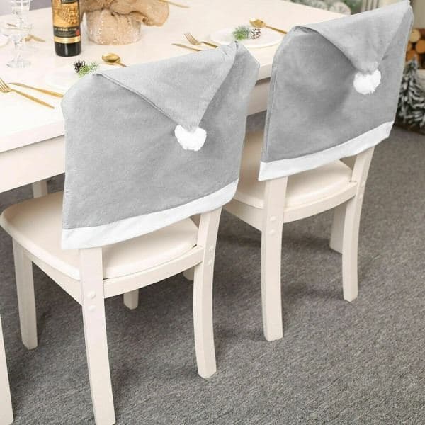 4-pack Set med fiberduksmössor för matbordsdekoration 4-pack