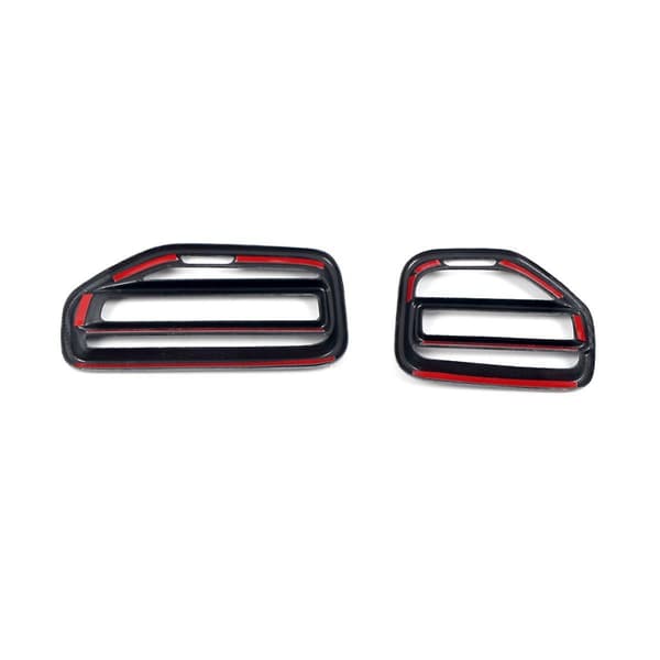 Bil Karbonfiber Dashbord Side Hus Uttak Ramme Deksel Trim