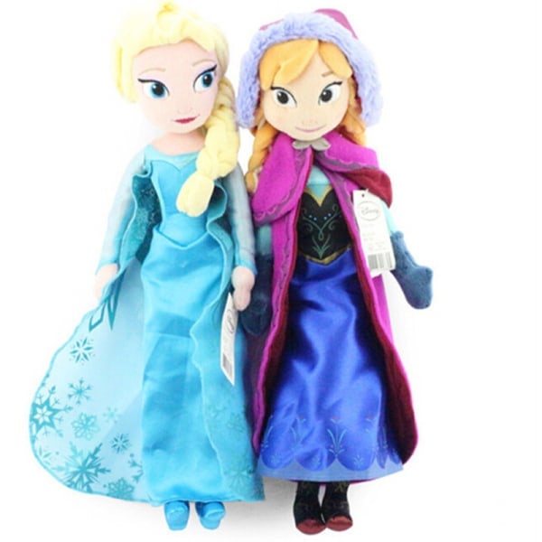 Frysta Plyschleksaker - Elsa och Anna, 40cm Varje 40cm