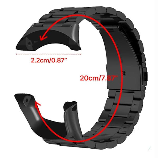 Rustfrit stål armbånd til Sunnto Ambit 3/3 Run/2s/2/1 Sølv Silver