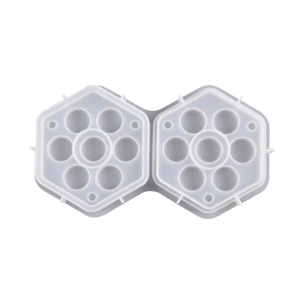 DIY Kristall Dropplim Hexagonal Organizer Form Behållare Resin S