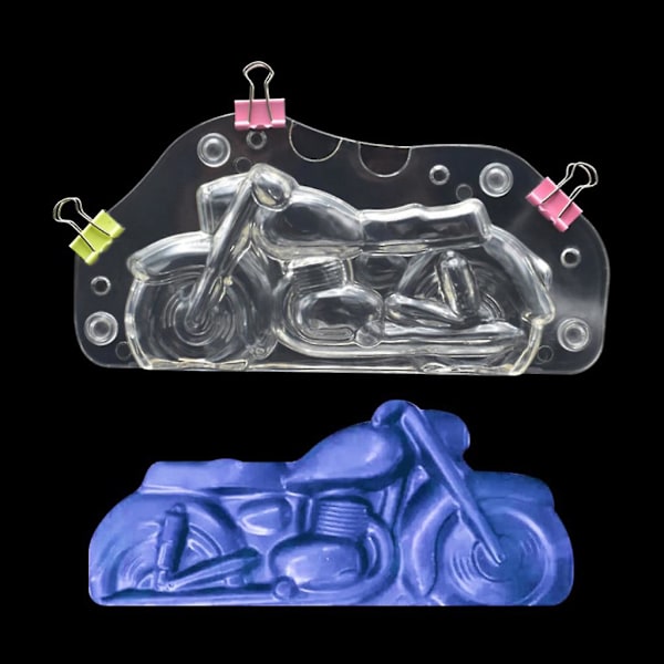 Plastmaterial Klar Motorcykelform Choklad 3D-form För Ca