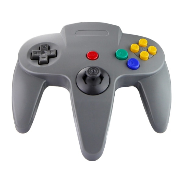 Retro USB-handkontroll för N64-spel, N64 Klassisk USB-handkontroll Grå Grey