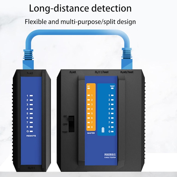 Rj45 Multifunksjonelle Kabeltestere Rask Testing Uten Ventetid Cab