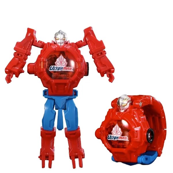 Superhjälte Robert klockarmband, pojke och flicka elektronisk klocka projektor 3D klocka [deformerbar + 21 skärm projektion] Ultraman
