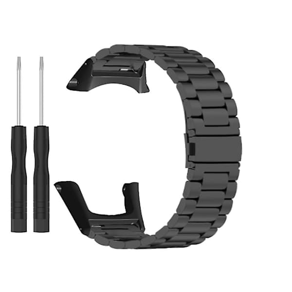 Rustfrit stål armbånd til Sunnto Ambit 3/3 Run/2s/2/1 Sort Black