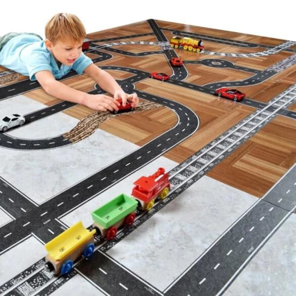 15 m Trafikvägstejp självhäftande svart