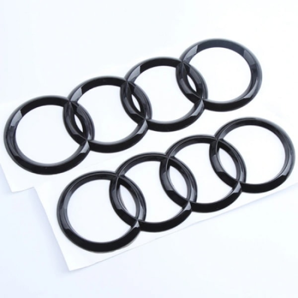 Audi lys svart front- og bakmerke ring A1 A3 A4 A5 273MM/193mm 1