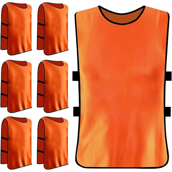 Pieces Vuxna Sport Bibs, Träningsvästar, Sportträning, Fotboll, Basket, Rugby Sportvästar, Storlek XL Orange