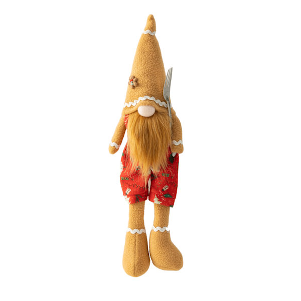 Juldekorationer par spetsig hatt pepparkaksgubbe långa ben docka ansiktslös docka Rudolph docka male