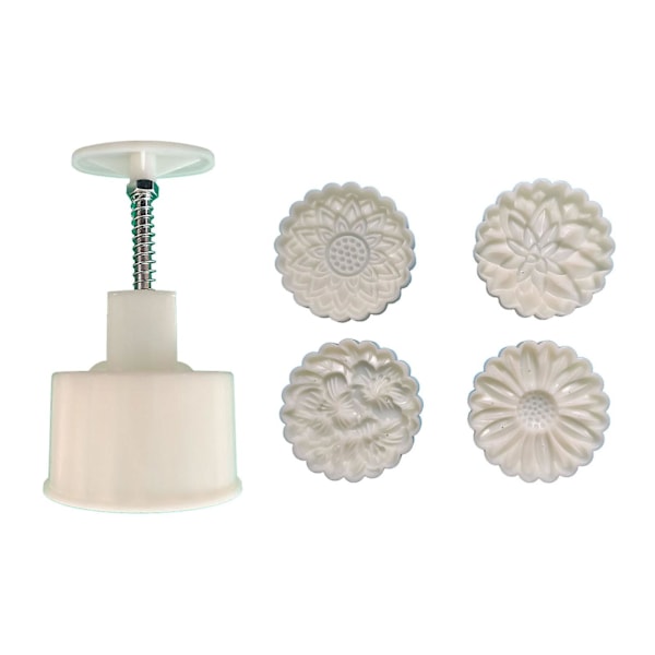 Månkaksform i Blomform 150g Gör-det-själv Handpressad Fondant Måne