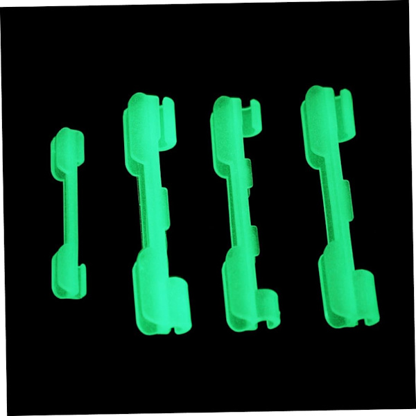 Spötoppslampa Hållare Nattfiske Clip på Fluorescerande Glow Sticks Anslutningar 10PCS