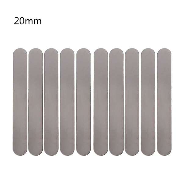 10 stk./sett Flat Blank Bøying Stempling Tilpassing Armbånd Bl