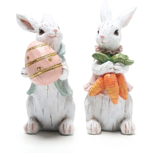 Påskhare Ornament Vårfönsterdekoration Kaninfigurer