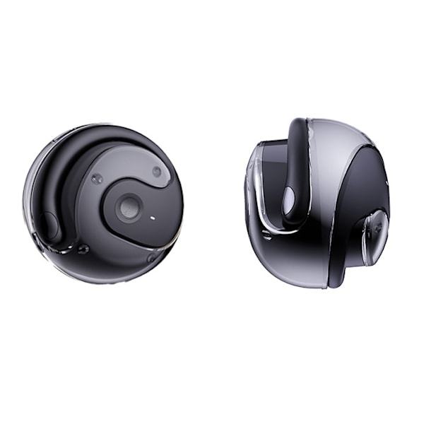AI smart Bluetooth-headset for sanntids simultantolking, kan lytte til musikk, lett å bruke, kompatibel med Apple og Android-datamaskiner black