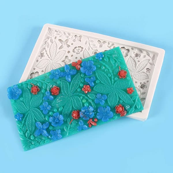 Silikonmousseformar 3D Små Blommor Former DIY Tårtdekoration