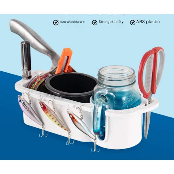 2 Pakning Universal Oppbevaringsboks for Bassbåt, Kajakk, Pontong, Jonbåt, Båt, Fiske, Hytte, Oppbevaring 2 Piece