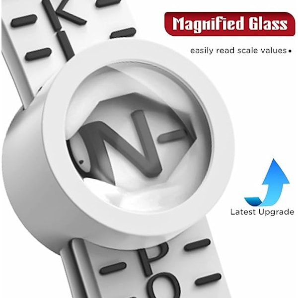 UK Ringstorleksmätare Storlekar A-Z med Förstoringsglas Justerbar Ringmätverktyg för Män och Kvinnor