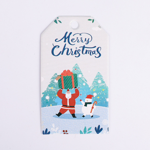 Joululahjakoristeet kortti Jouluaatto käsinkirjoitettu onnea tuova siunauskortti Joulutervehdyskortti Snowman Alphabet-White Card