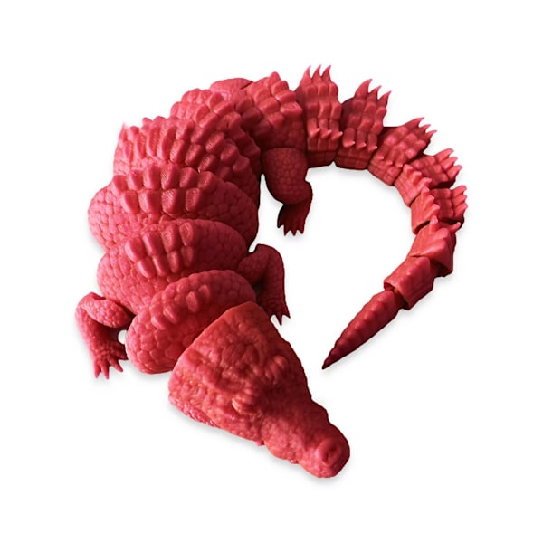 3D-printad Ledad Krokodil Barnleksak Justerbara Leder Djur