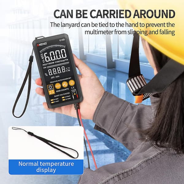618b Digital Multimeter Touch True Rms Dc/ac Professionel Analog