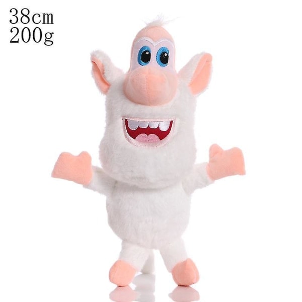 Ny Booba Buba Mjuk Plyschleksak - Cartoonfigurer Vit Gris Cooper (20/30/38cm)