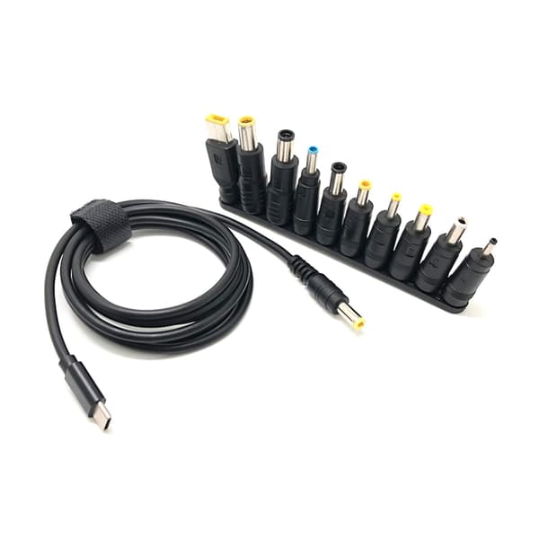 Usb - DC 5.5x2.5mm pistoke latauskaapeli Usb C - DC virta