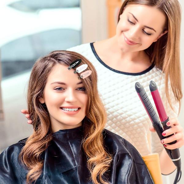 10 st No Crease Hårklämma No Bend Hår Curl Pin Klämmor för Lugg Finger Vågor Makeup Applicering Frisör Hårnålar